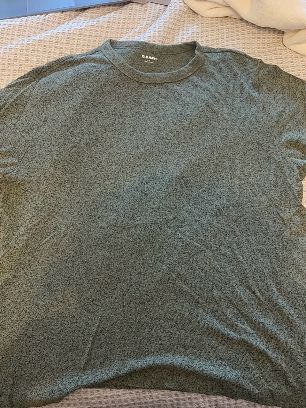 Old Navy Men's Heather Olive Crewneck Short Sleeve Tee